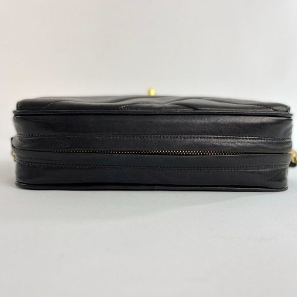 CHANEL Black Crossbody Bag with Gold Accents - Picture 6 of 13